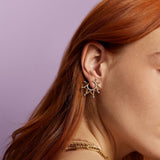 Starburst Crescent Earrings