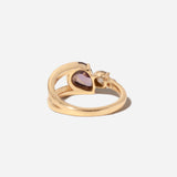 1.63 ct Purple Pear Sapphire Bright Ring