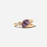 1.63 ct Purple Pear Sapphire Bright Ring