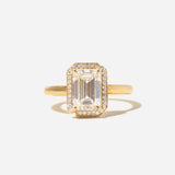 2.08 ct Lab-Grown Emerald-cut Diamond Mirage Halo Ring