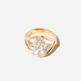 2.83 ct Antique Pear Diamond Rory Engagement Ring