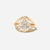 2.83 ct Antique Pear Diamond Rory Engagement Ring