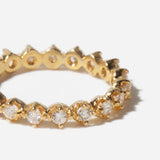 Round Diamond Collet Eternity Band