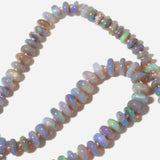 One-of-a-Kind Blue Opal Rondelle Necklace