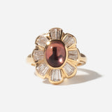 1.55 ct Pink Tourmaline Peace Flower Ring