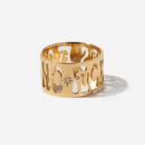 "Fuck Yes Fuck No" Cut Out Ring