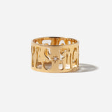 "Fuck Yes Fuck No" Cut Out Ring