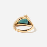 One-of-a-Kind Nebula Teal Spinel & Diamond Statement Ring