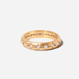 4 mm Scallop Band with White Diamonds