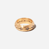 7 mm Scallop Band with Champagne Diamonds