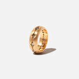 7 mm Scallop Band with Champagne Diamonds