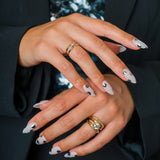 Pavé Diamond Open Single Panther Link Ring