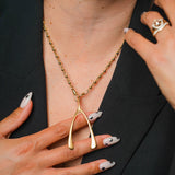 Mega Wishbone Charm