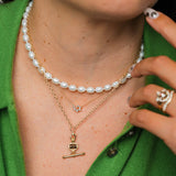 Diamond Lobster Clasp Drop Necklace