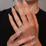 Cayan East/West Marquise Diamond Solitaire with Pavé