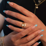 1.21 ct Asscher Marguerite Belcher Ring