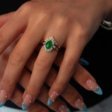 Jade Halo Ring, c1970