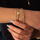 Posey Two Tone Station Bracelet