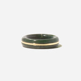 Essential Gem Stacking Ring in Green Moss Agate