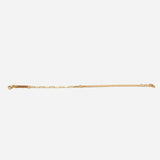 Floating Diamond Mixed XS Curb & Small Paperclip Chain Bracelet