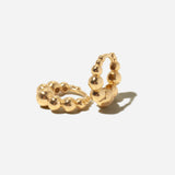 Graduated Bead Huggie Hoops