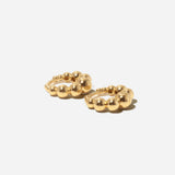 Graduated Bead Huggie Hoops
