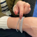 12.76 tcw Classic Tennis Bracelet