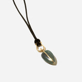 Large Pebble Pendant in Moss Agate