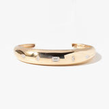 Aura Cuff With Gypsy Set Emerald, Pear, Marquise and Princess Cut Diamonds