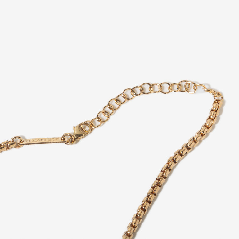 Box Chain Snake Lariat Necklace – No.3