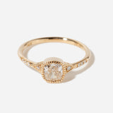 Diamond Cushion Deco Ring