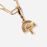 Lemon Quartz Mushroom Charm