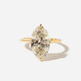 4.42 ct Antique Moval Coursiere Ring