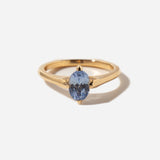 1.24 ct Oval Sapphire Minimalist Rise Ring