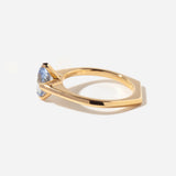 1.24 ct Oval Sapphire Minimalist Rise Ring