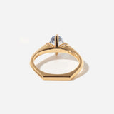 1.24 ct Oval Sapphire Minimalist Rise Ring