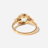 2.12 ct Mint Green Oval Sapphire Rosalind Ring