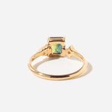 1.62 ct Parti-colored Asscher Sapphire Jane Ring