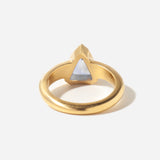 2.12 ct Shield Sapphire Cosmic Solitaire