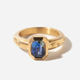 2.70 ct Blue Parti-colored Sapphire Cosmic Solitaire