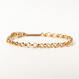 Large Rolo Chain Bracelet with Pavé Lobster Clasp