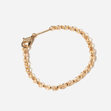 Large Rolo Chain Bracelet with Pavé Lobster Clasp