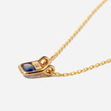 0.71 ct Oval Sapphire Outline Pendant