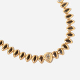 Pear Diamond Linked Teardrop Necklace