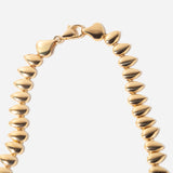 Pear Diamond Linked Teardrop Necklace