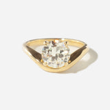1.90 ct Antique Old European Piscine Ring