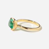 1.49 ct Emerald Cushion Tableau Ring