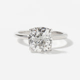 3.45 ct Platinum Old Mine Coursiere