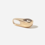 0.23 ct Rose-cut Champagne Diamond Chrysalis Charm 4