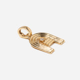 A Groovy Diamond Initial Charm